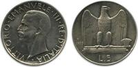 Italie Argent - Italie Reunifiee 5 Lires 5 Lires Victor Emmanuel III 2ème type Italie Argent - Italie Reunifiee -