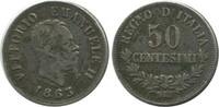 Italie Argent - Italie Reunifiee 50 Centimes 50 Centimes Victor Emmanuel II Italie Argent - Italie Reunifiee -