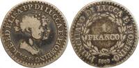 Italie Argent - Lucques et Piombino 1 Franco 1 Franco Elisa et Félix Baciocchi Italie Argent - Lucques et Piombino -