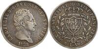 Italie Argent - Sardaigne 5 Lires 5 Lires Charles Felix Italie Argent - Sardaigne -