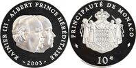 Monaco Argent 10 Euros 10 Euros Rainier III - Albert Prince Héréditaire - Monaco Argent -