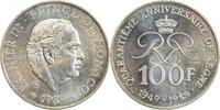 Monaco Argent 100 Francs 100 Francs Rainier III 40ème Anniversaire de Règne - Monaco Argent -