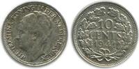 Pays - Bas Argent 10 Cents 10 Cents Wilhelmine Tête Agée Pays - Bas Argent -