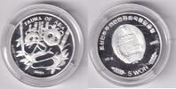 Nord Korea 5 Won 2001 2 Pandas proof 40,00 EUR  Excl. 10,00 EUR Verzending
