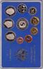 Deutschland 1 Pfennig - 5 DM 1995 Kurssatz A PP 55,00 EUR  Excl. 10,00 EUR Verzending