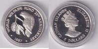 Cayman Inseln 5 $ 1987 Kubanische Amazone proof 38,00 EUR  Excl. 10,00 EUR Verzending