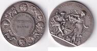 Frankreich Hundeausstellung Havre/ Bronze versilbert -