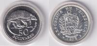 Venezuela 50 Bolivares 1975 Gürteltier proof 45,00 EUR  Excl. 10,00 EUR Verzending
