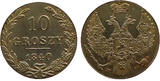 Russia-Poland  RUSSIA - Poland 10 Groszy 1840 MW Silver,PCGS UNC Bitkin#1182 PCGS Genuine UNC