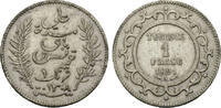 Tunesien 1 Franc Tunisia 1 Franc Ali III Silver 1308 (1891) UNC KM# 224 -