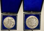 Germany  German States Würzburg Taufe Medaille 1845 Baptismal Original Etui Prooflike