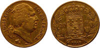 France Frankreich 20 Francs Louis XVIII France Louis XVIII 20 Francs 1819 VF KM#712.1 -