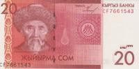 Kyrgyzstan 20 Som Kyrgyzstan 20 Som 2009 Pick#24a UNC -