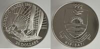 Kiribati 20 Dollars 1992 Olympic Games Segler in Original Münzkapsel TOP ERHALT Proof