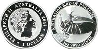 Australia 1 Dollar Australia 1 Dollar 2018 Australian Bird of Paradise in Original Münzkapsel TOP -