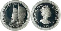 Cayman Insel 1 Dollar Cayman Inseln 1 Dollar 1996 Olympia Games Atlanta Segelboote MDM Zertifikat -