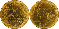 France Frankreich 20 Centimes 1977 TYPE Marianne FRANCE V REPUBLIC France 20 Centimes 1977 TYPE Marianne FRANCE V REPUBLIC Prooflike KM#930 -