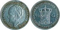 NETHERLANDS 1/2 GULDEN 1929 KINGDOM - WILHELMINA, 1890-1948 NETHERLANDS 1/2 GULDEN 1929 KINGDOM - WILHELMINA, 1890-1948 KM#160 -