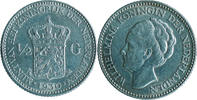 NETHERLANDS 1/2 GULDEN 1930 KINGDOM - WILHELMINA, 1890-1948 NETHERLANDS 1/2 GULDEN 1930 KINGDOM - WILHELMINA, 1890-1948 VF KM#160 -