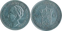 NETHERLANDS 1/2 GULDEN 1930 KINGDOM - WILHELMINA, 1890-1948 NETHERLANDS 1/2 GULDEN 1930 KINGDOM - WILHELMINA, 1890-1948 XF KM#160 -