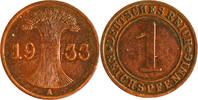 GERMAN STATES Deutschland 1 Pfennig Weimarer Republik GERMAN STATES 1 Pfennig 1933 A Weimarer Republik UNC J#313