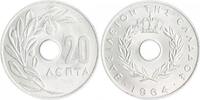 Griechenland 20 Lepta Konstantin II. 1964-1973 -