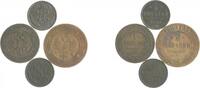 Russland Nikolai II. 1894-1917 Lot von 4 Stücken 1912 s bis f.vz