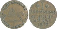 Braunschweig und Lüneburg - Braunschweig,Herzogtum 1 Pfennig Carl II. unter Vormundschaft Georg VI. 1820-1823 -