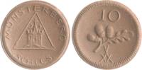 Schlesien - Münsterberg (Ziebice) 10 Pfennig, braunes Porzellan -