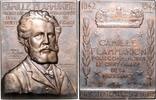 Frankreich Bronzeplakette (v. Abel La Fleur) auf den 100. Geburtstag von Camille Flammarion -