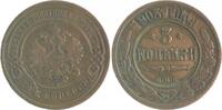 Russland Nikolai II. 1984-1917 3 Kopeken 1903 ss/f.ss