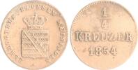 Sachsen-Meiningen 1/4 Kreuzer Bernhard Erich Freund 1821-1866 -