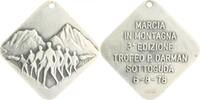 Italien Bronzemedaille, versilbert Marcia in Montagna 3^Edizione Trofeo P. Darman Sottoguda 6-8-78 -