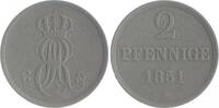 Braunschweig und Lüneburg - Hannover 2 Pfennig Ernst August 1837-1851 -