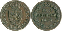 Nassau 1 Kreuzer Adolph 1839-1866 -
