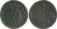 Hessen-Darmstadt Pfennig Ludwig I. 1806-1830, Variante: GH KM -