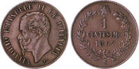 Italien 1 Centesimo Vittorio Emanuele II. 1861-1878 -