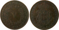 Portugal 5 Reis 1874 Ludwig I. 1861-1889 ss+ 28,00 EUR  plus 12,00 EUR verzending
