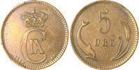 Dänemark 5 Öre Christian IX. 1863-1906 -