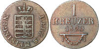 Sachsen-Meiningen 1 Kreuzer Bernhard Erich Freund 1821-1866 -