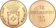 Hessen-Kassel Bronzemedaille auf das 10. Stiftungsfest der Loge 'Durch Licht zum Frieden' -