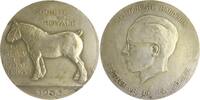 Tierdarstellungen Versilberte Bronzemedaille Das belgische Zugpferd -