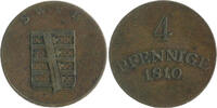 Sachsen-Weimar-Eisenach 4 Pfennig Carl August 1775-1828 -