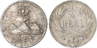 Guatemala 1/4 Real Republik seit 1839 -