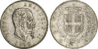 Italien 5 Lire (Vittorio Emanuele II. 1859-1861-1878) -