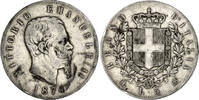 Italien 5 Lire (Vittorio Emanuele II. 1859-1861-1878) -