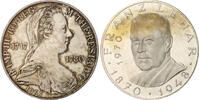 Österreich Lot von 5 x 25 Schilling: 1967 Maria Theresia, 1970 Léhar, 1971 Wiener Börse, 1972 Ziehrer, 1973 Reinhardt -