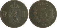 Norwegen 5 Öre Oskar II. 1972-1905 -