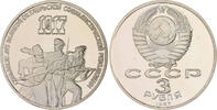 Russland 3 Rubel 70 Jahre Oktoberrevolution -