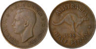 Australien 1/2 Penny George VI. 1936-1952 -